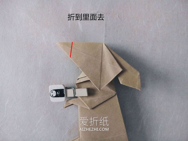 怎么折纸逼真的兔子 手工折纸立体兔子图解- www.aizhezhi.com