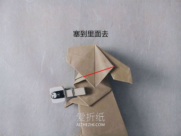 怎么折纸逼真的兔子 手工折纸立体兔子图解- www.aizhezhi.com