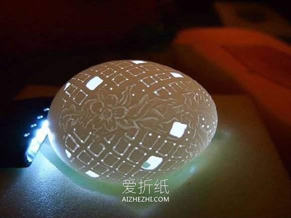 漂亮的蛋雕图片大全 手工鸡蛋壳雕刻作品- www.aizhezhi.com