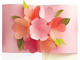 怎么做花朵贺卡的方法 立体花朵贺卡手工制作