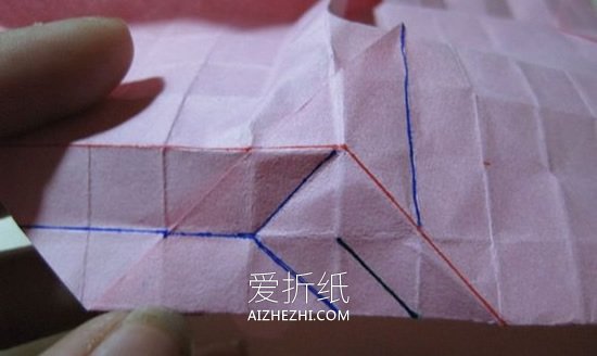 怎么折纸冰激凌玫瑰 漂亮纸玫瑰手工折法图解- www.aizhezhi.com