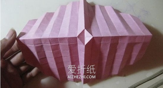 怎么折纸冰激凌玫瑰 漂亮纸玫瑰手工折法图解- www.aizhezhi.com