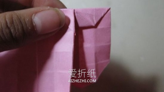 怎么折纸冰激凌玫瑰 漂亮纸玫瑰手工折法图解- www.aizhezhi.com