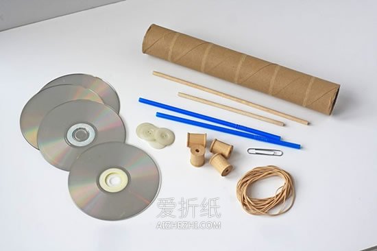 怎么做皮筋动力小车 皮筋动力车手工制作教程- www.aizhezhi.com