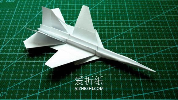 怎么用a4纸折战斗机逼真战斗飞机的折法图解 爱折纸网