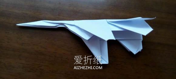 怎么用A4纸折战斗机 逼真战斗飞机的折法图解- www.aizhezhi.com
