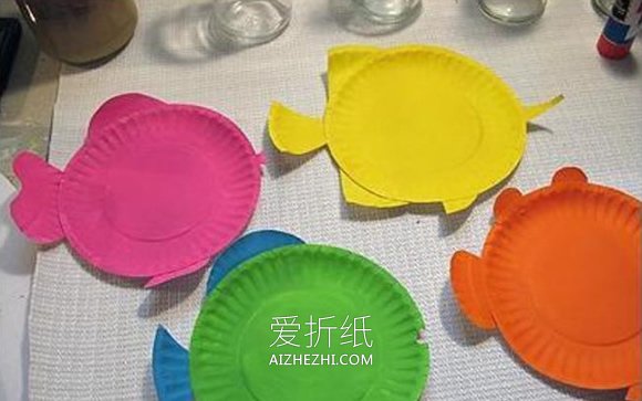 怎么做餐盘小鱼的方法 幼儿餐盘手工制作小鱼- www.aizhezhi.com