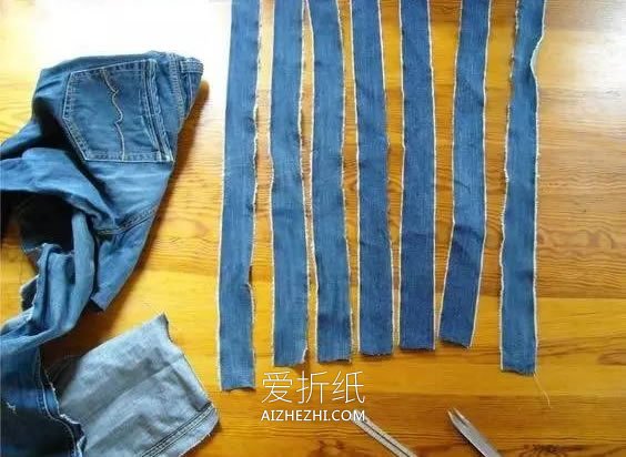 怎么用牛仔裤做手提袋 旧牛仔裤手工制作布袋- www.aizhezhi.com