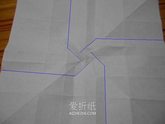 怎么折玫瑰千纸鹤图解 玫瑰花千纸鹤的折法- www.aizhezhi.com