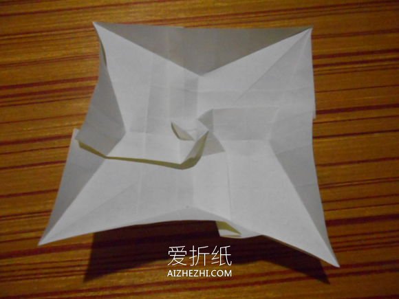 怎么折玫瑰千纸鹤图解 玫瑰花千纸鹤的折法- www.aizhezhi.com