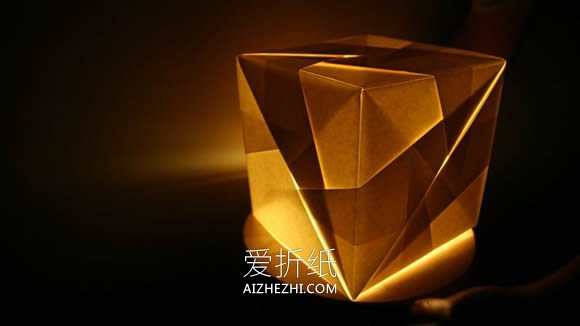 创意折纸作品：折纸做出立体灯具和家居装饰- www.aizhezhi.com