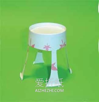 怎么把纸杯做成椅子 一次性纸杯制作椅子图解- www.aizhezhi.com