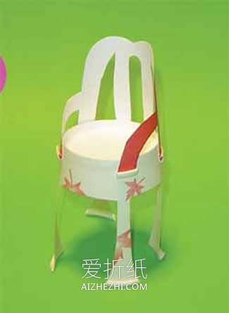 怎么把纸杯做成椅子 一次性纸杯制作椅子图解- www.aizhezhi.com