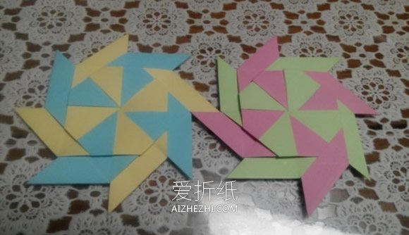 怎么折纸八角飞镖图解 手工八角飞镖的折法- www.aizhezhi.com