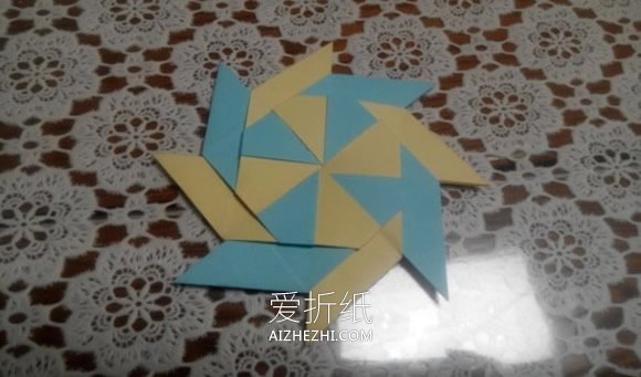 怎么折纸八角飞镖图解 手工八角飞镖的折法- www.aizhezhi.com