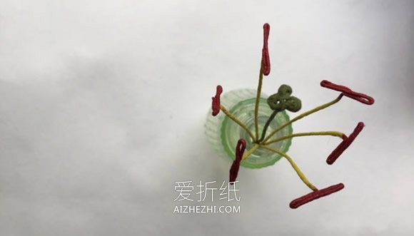 怎么做纸藤百合的方法 纸藤手工制作百合花- www.aizhezhi.com