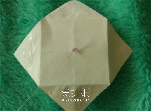 怎么折纸做可爱灯笼 手工立体灯笼的折法图解- www.aizhezhi.com