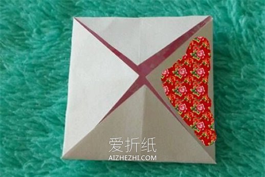 怎么折纸做可爱灯笼 手工立体灯笼的折法图解- www.aizhezhi.com