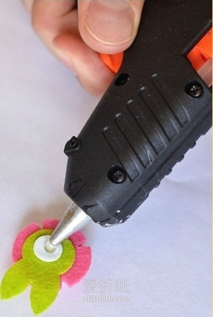 怎么做不织布小花盆栽 布艺花朵盆栽装饰DIY- www.aizhezhi.com