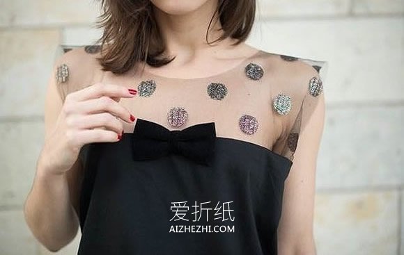 怎么做性感小礼服图解 旧T恤改造制作小礼服- www.aizhezhi.com