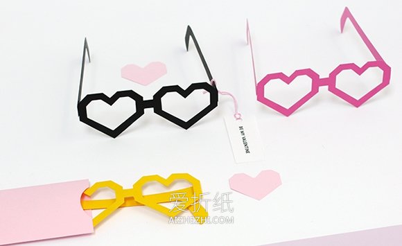 怎么做爱心派对眼镜 卡纸手工制作派对眼镜- www.aizhezhi.com