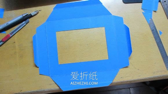 怎么用硬纸板制作相框 详细纸相框手工制作- www.aizhezhi.com