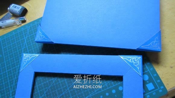 怎么用硬纸板制作相框 详细纸相框手工制作- www.aizhezhi.com