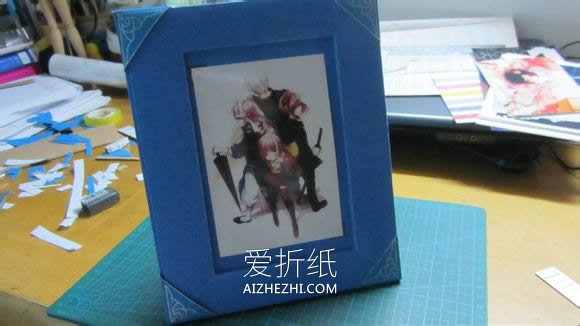 怎么用硬纸板制作相框 详细纸相框手工制作- www.aizhezhi.com