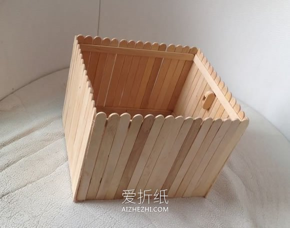 怎么用冰棍棒做房屋模型 冰棍棒手工制作房子- www.aizhezhi.com