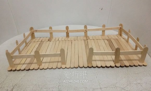 怎么用冰棍棒做房屋模型 冰棍棒手工制作房子- www.aizhezhi.com