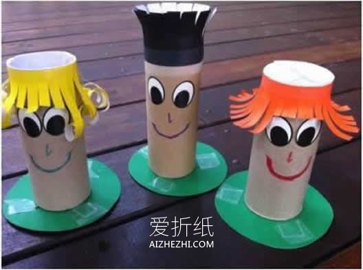 儿童怎么用卷纸芯做手工 幼儿卷纸芯手工图片- www.aizhezhi.com