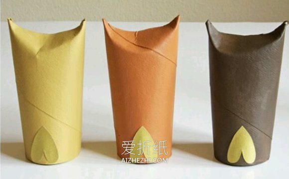 怎么做卷纸芯猫头鹰 卷纸芯手工制作猫头鹰- www.aizhezhi.com