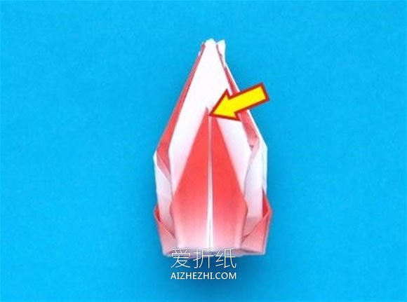 怎么折纸蟹爪兰图解 蟹爪兰花和花茎的折法- www.aizhezhi.com