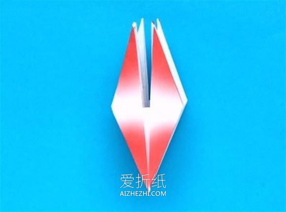 怎么折纸蟹爪兰图解 蟹爪兰花和花茎的折法- www.aizhezhi.com