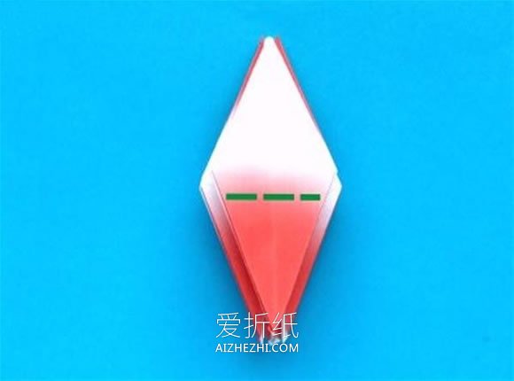 怎么折纸蟹爪兰图解 蟹爪兰花和花茎的折法- www.aizhezhi.com