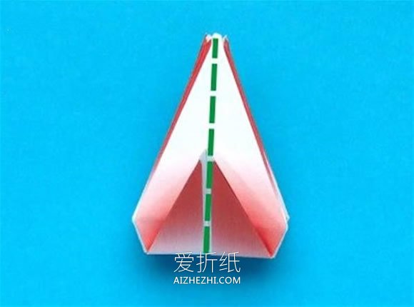 怎么折纸蟹爪兰图解 蟹爪兰花和花茎的折法- www.aizhezhi.com