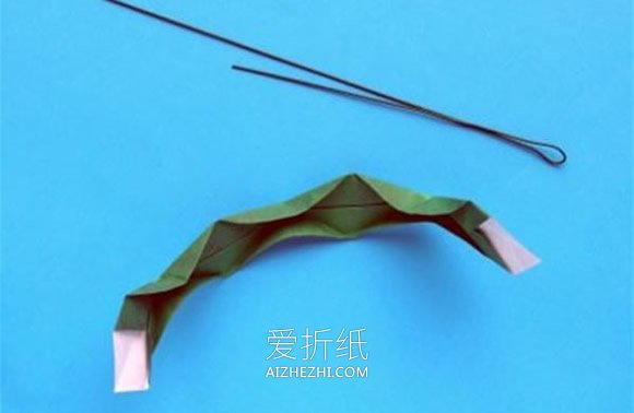 怎么折纸蟹爪兰图解 蟹爪兰花和花茎的折法- www.aizhezhi.com