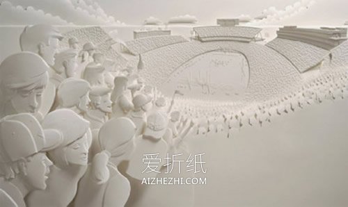 层次感十足的纸雕作品 手工纸雕艺术品图片- www.aizhezhi.com