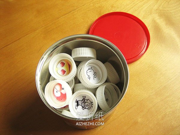 塑料瓶盖怎么做玩具 瓶盖手工制作记忆力玩具- www.aizhezhi.com