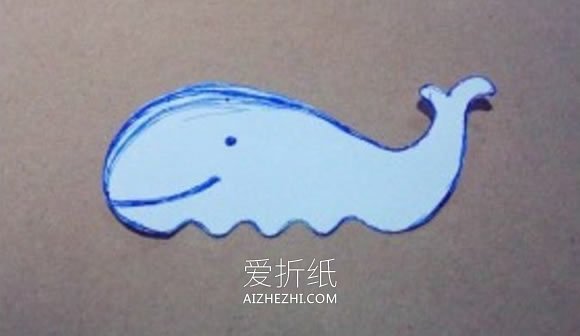 瓦楞纸便签夹怎么做 简单卡通鲸鱼便签夹制作- www.aizhezhi.com