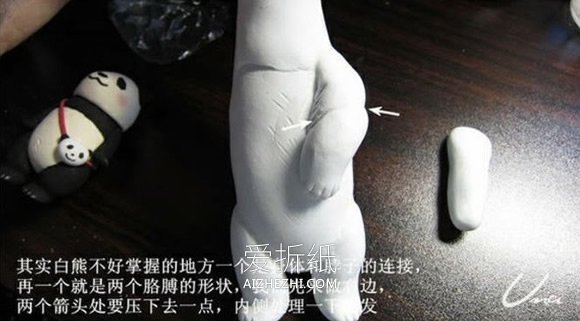 怎么做粘土北极熊图解 超轻粘土制作北极熊- www.aizhezhi.com