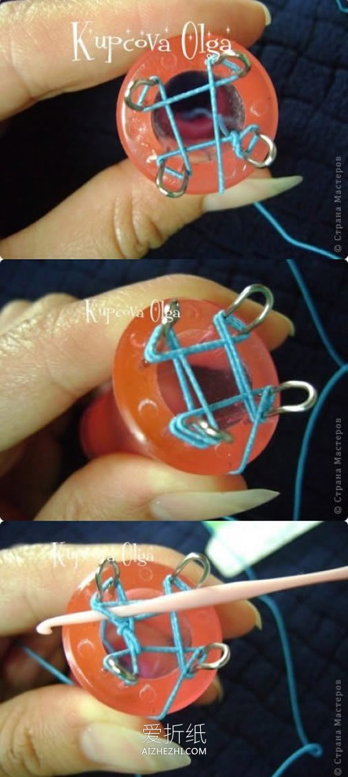 怎么编织小清新手链 包括编织道具的制作方法- www.aizhezhi.com