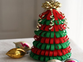 怎么做缎带圣诞树图解 缎带手工制作圣诞树