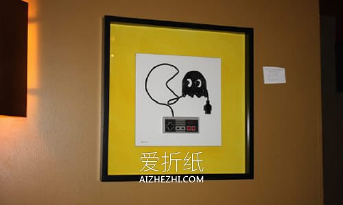 红白机游戏手柄变废为宝 制作成有趣的装饰画- www.aizhezhi.com