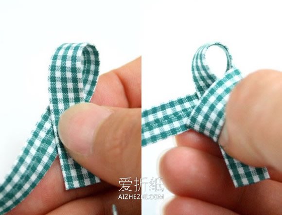 怎么做甜美的花朵头绳 手工布艺可爱花朵发绳- www.aizhezhi.com