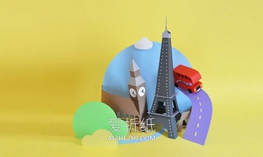 优秀手工纸雕和纸模型 漂亮纸雕模型作品图片- www.aizhezhi.com