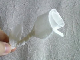 如何把餐巾纸折成玫瑰 餐巾纸玫瑰花的折法