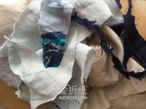 碎布怎么废物利用 手工制作可爱的小布花- www.aizhezhi.com