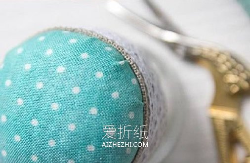 玻璃罐废物利用 用不织布做成带收纳功能针插- www.aizhezhi.com