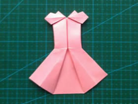 如何折纸裙子的方法 儿童小裙子的折法图解